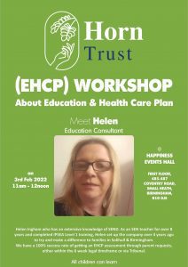 Horn Trust Events - EHCP Workshop Meet Helen